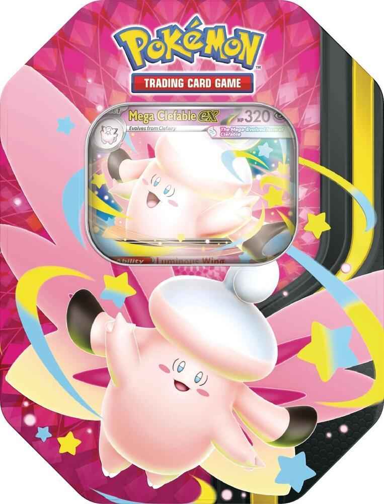 Pokemon Mega Evolution Tin with Mega Clefable EX Promo (Factory Sealed)