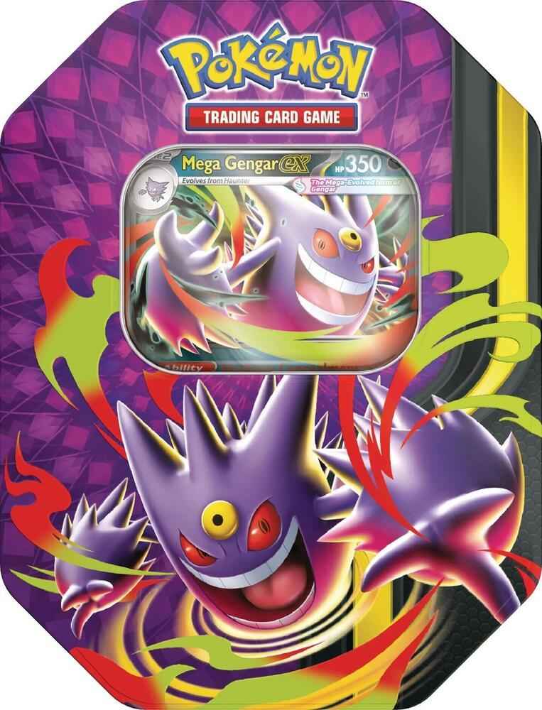 Pokemon Mega Evolution Tin with Mega Gengar EX Promo (Factory Sealed)