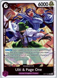 Ulti & Page One OP17-060 Rare The World's Strongest Warriors One Piece Foil NM