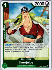 Limejuice OP17-032 Rare The World's Strongest Warriors One Piece Foil Near Mint