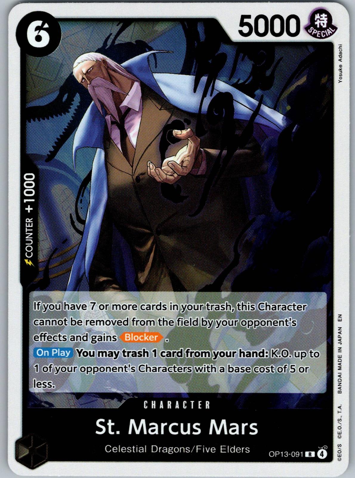 St. Marcus Mars OP13-091 Rare Carrying On His Will One Piece Foil Near Mint