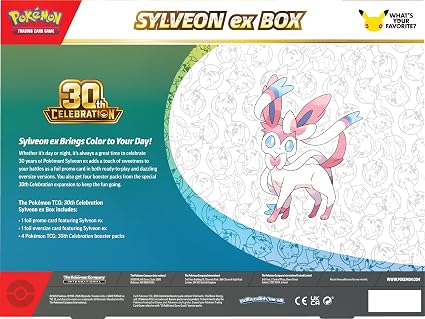 30th Anniversary Pokemon Sylveon EX Box - Factory Sealed