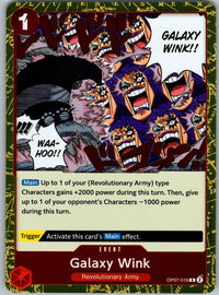 Galaxy Wink OP07-016 Rare 500 Years in the Future One Piece Foil Near Mint
