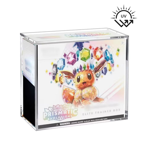 Acrylic ETB Protection Display Case | Pokemon Elite Trainer Box with Magnetic Lid