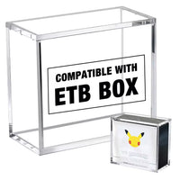 Acrylic ETB Protection Display Case | Pokemon Elite Trainer Box with Magnetic Lid