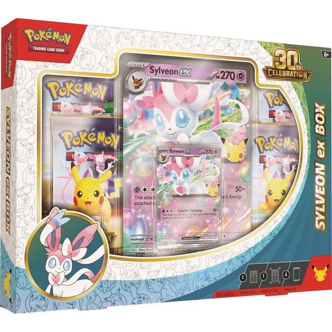 30th Anniversary Pokemon Sylveon EX Box - Factory Sealed