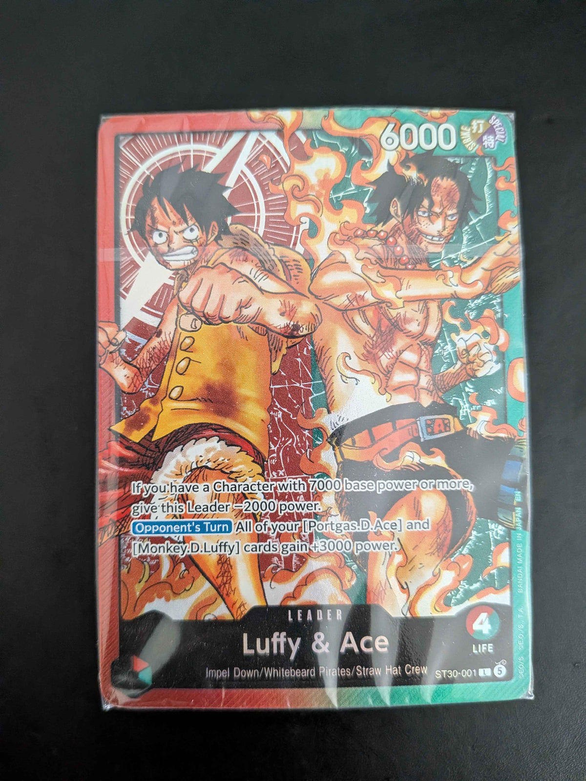 One Piece Card Game Ace and Luffy Starter Deck ST30 / Deck Brick Only / English