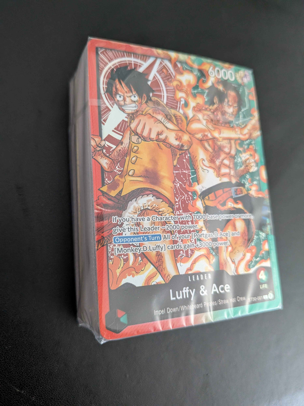One Piece Card Game Ace and Luffy Starter Deck ST30 / Deck Brick Only / English