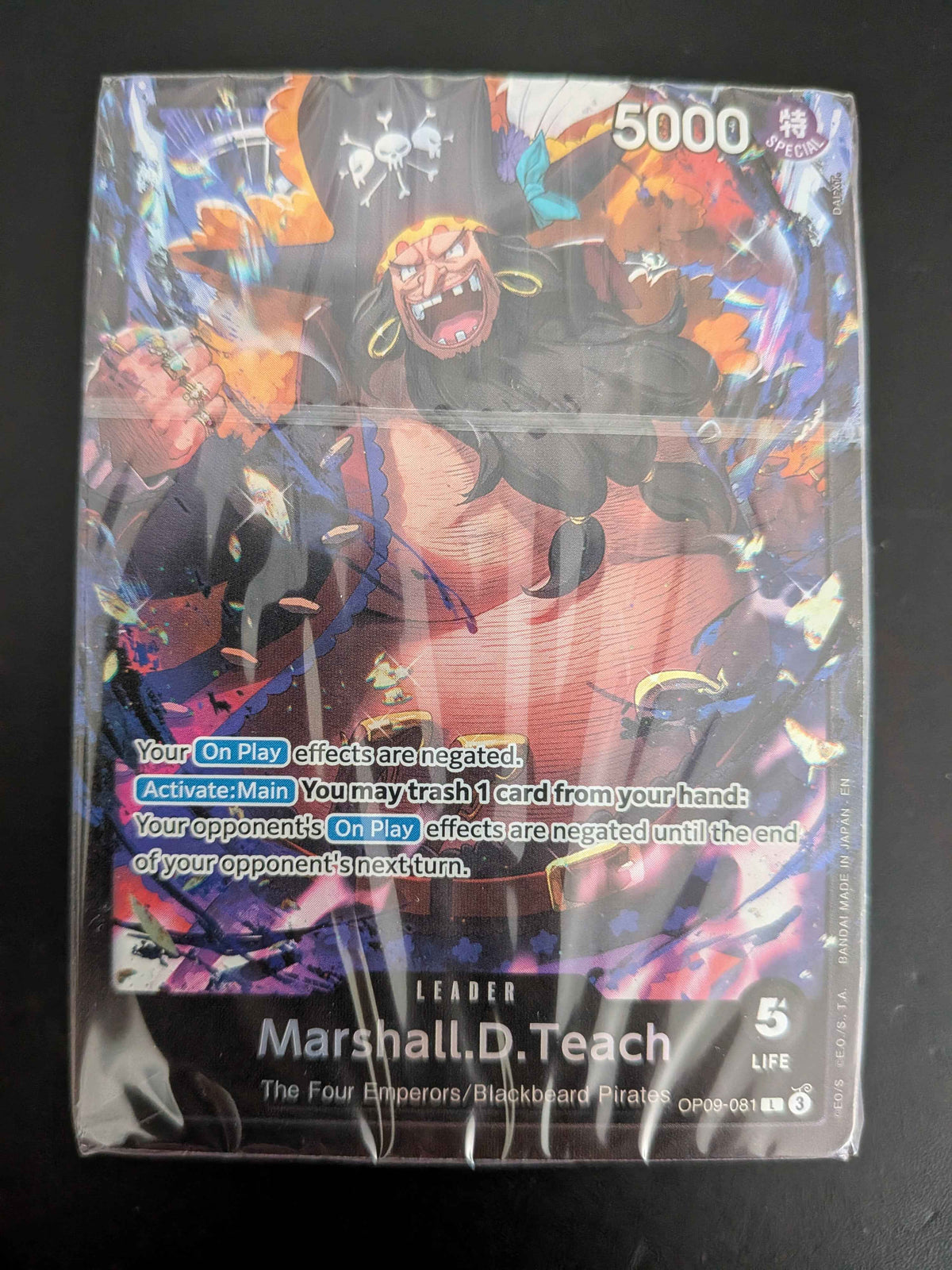 One Piece Card Game Marshall.D.Teach Starter Deck ST27 / Deck Brick Only / English