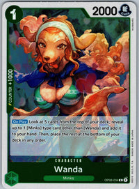 Wanda OP08-034 Rare Two Legends One Piece Foil Near Mint