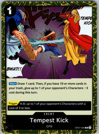 Tempest Kick OP07-096 Rare 500 Years in the Future One Piece Foil Near Mint