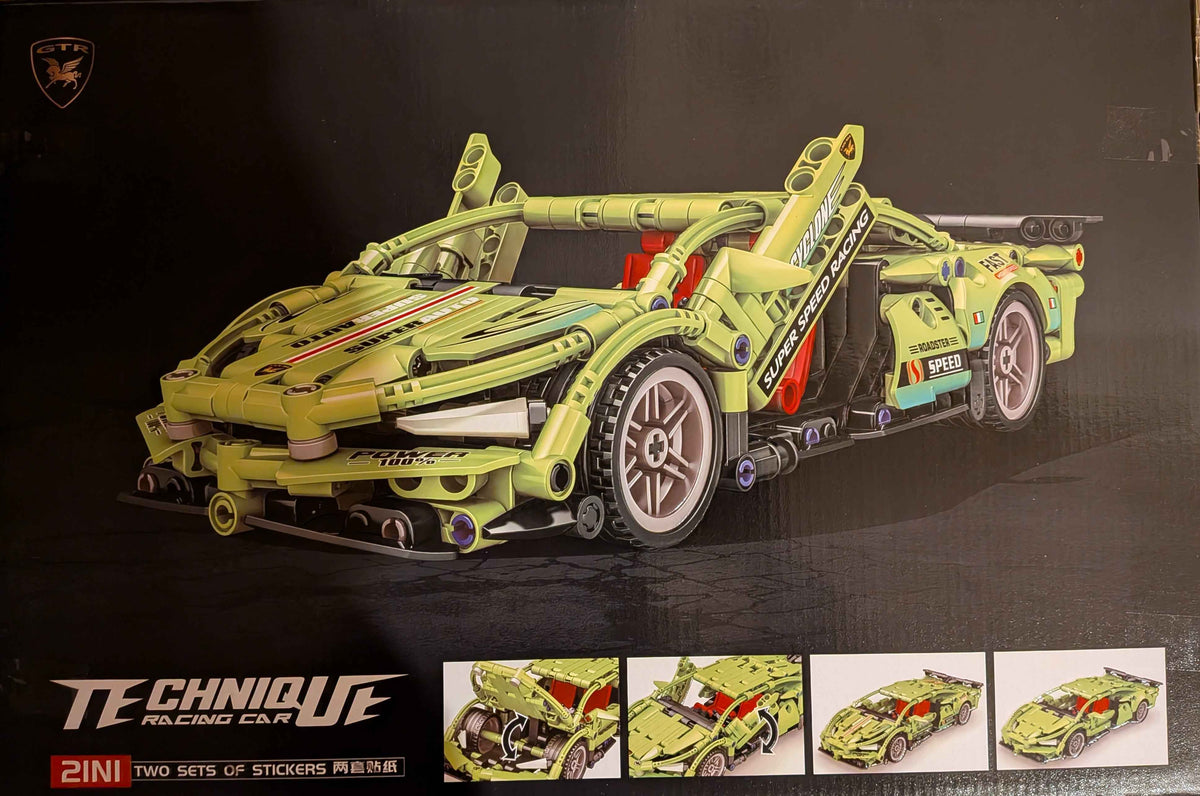 Technique Racing Car Supercar Green | Building Set