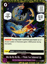 Wo Ro Ro Ro Ro... I Think I've Sobered Up OP17-076 The World's Strongest Warriors One Piece Foil NM