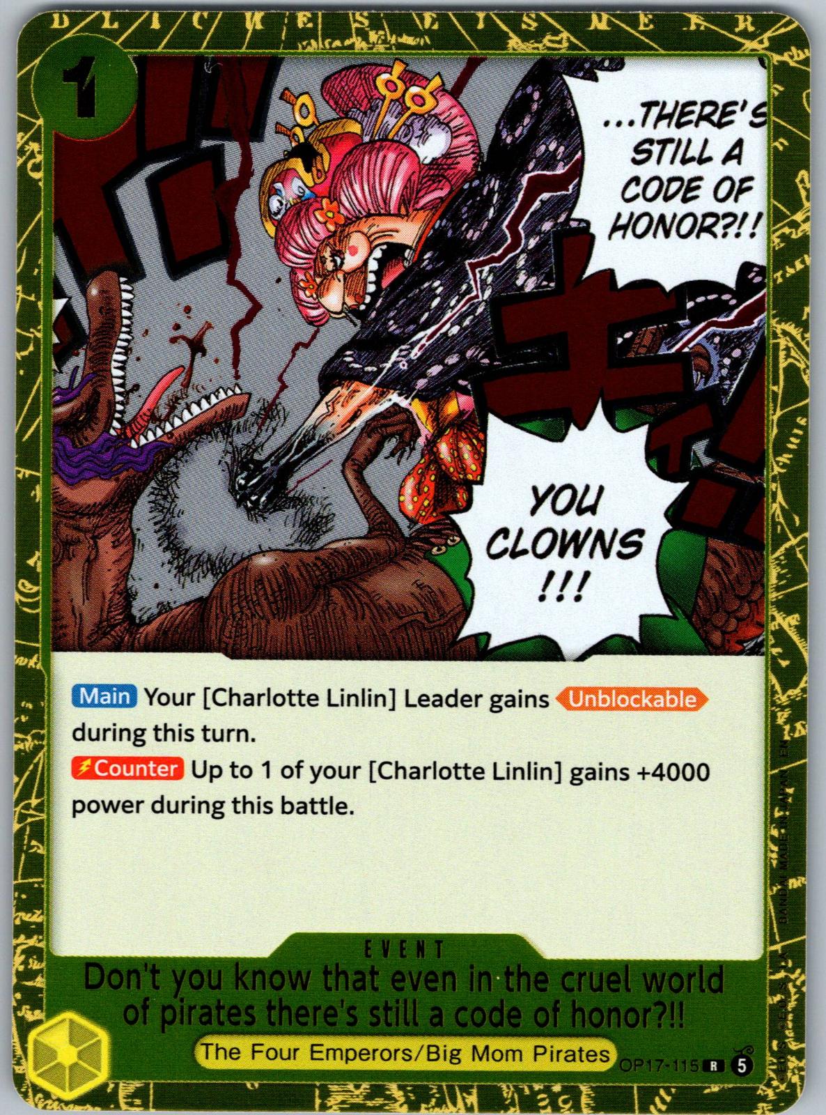 Don't you know that.. OP17-115 The World's Strongest Warriors One Piece Foil NM