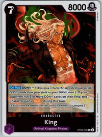 King (060) OP08-060 Rare Two Legends One Piece Foil Near Mint