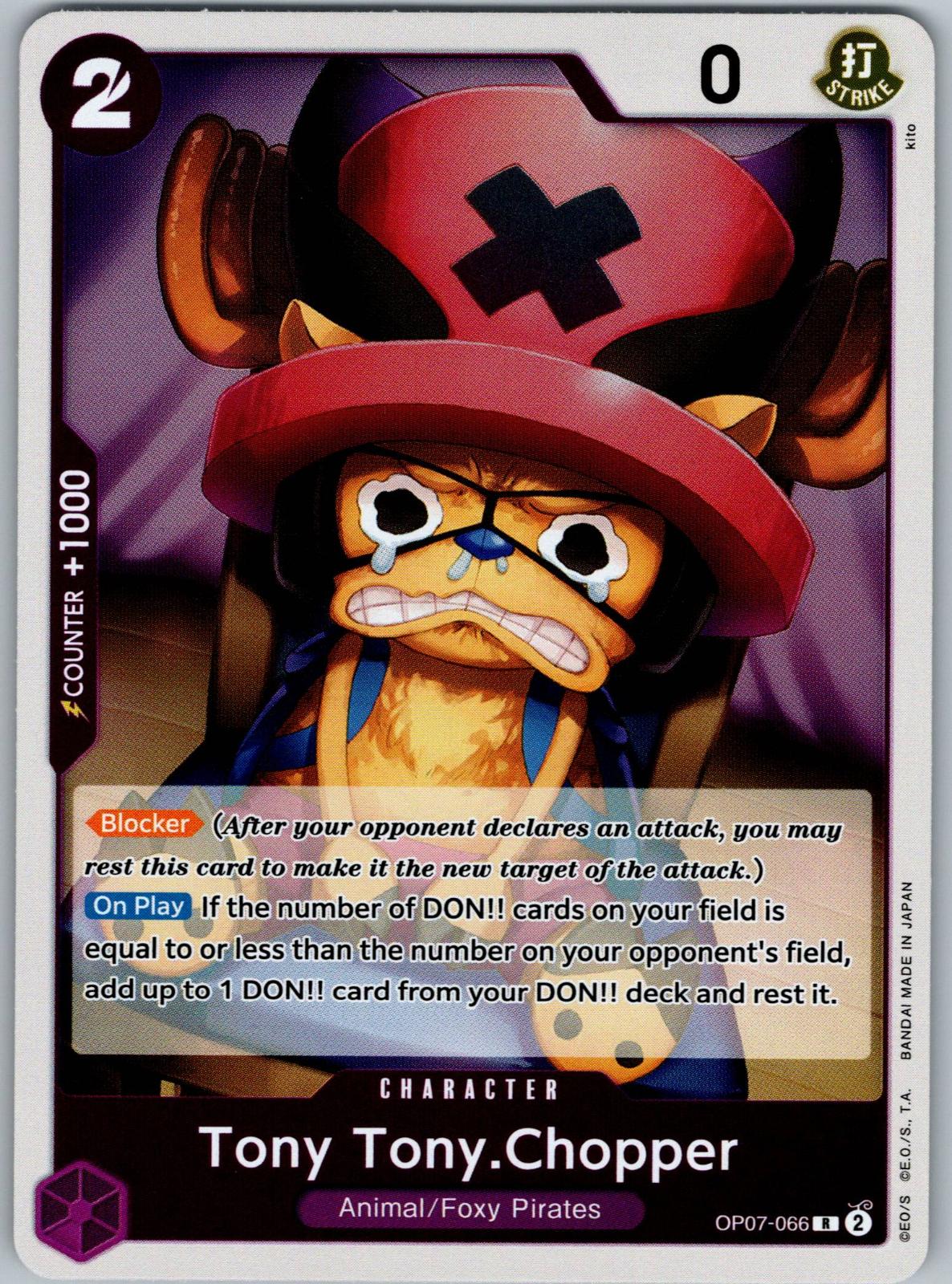 Tony Tony.Chopper (066) OP07-066 Rare 500 Years in the Future One Piece Foil NM