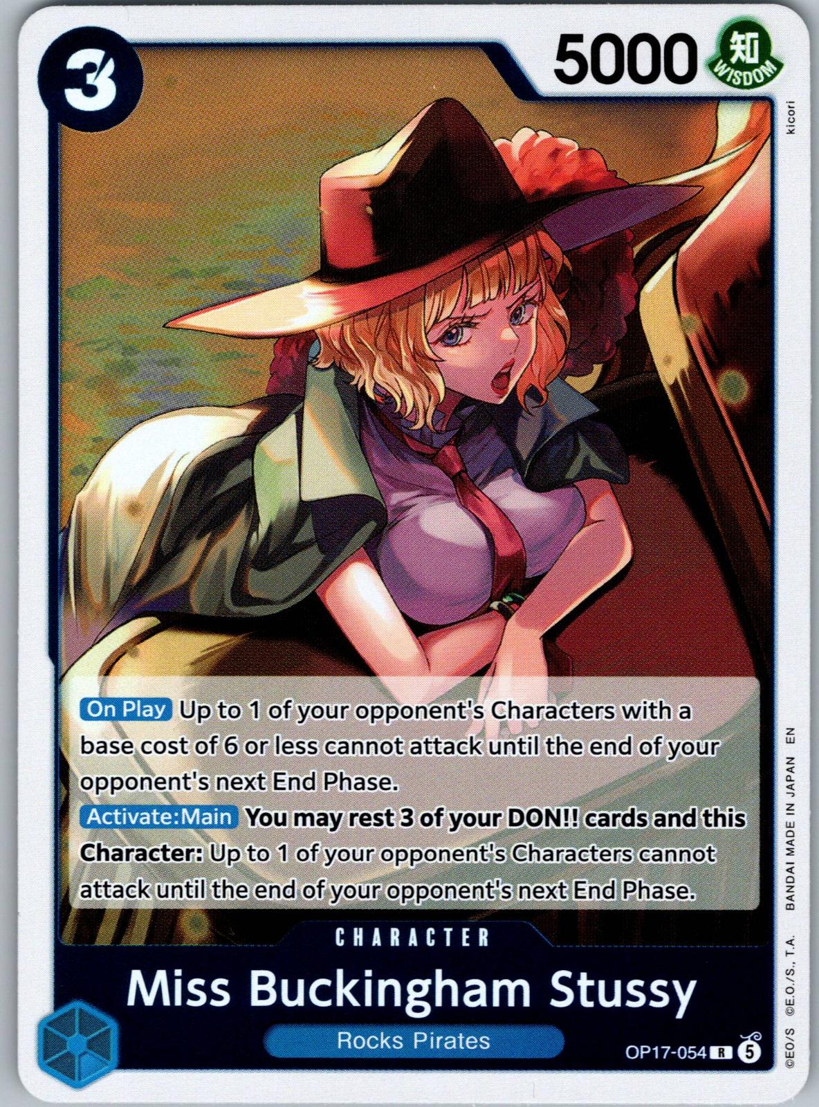 Miss Buckingham Stussy OP17-054 The World's Strongest Warriors One Piece Foil NM