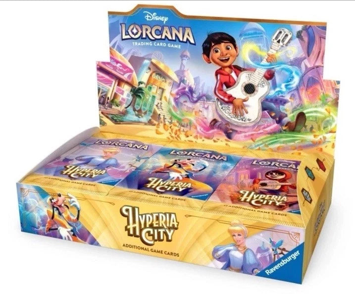 Disney Lorcana TCG Hyperia City Booster Display (New and Sealed)