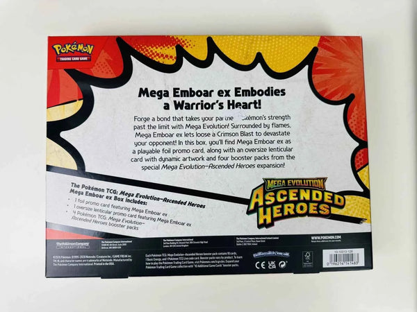Ascended Heroes Mega Evolution Emboar ex Collection Box
