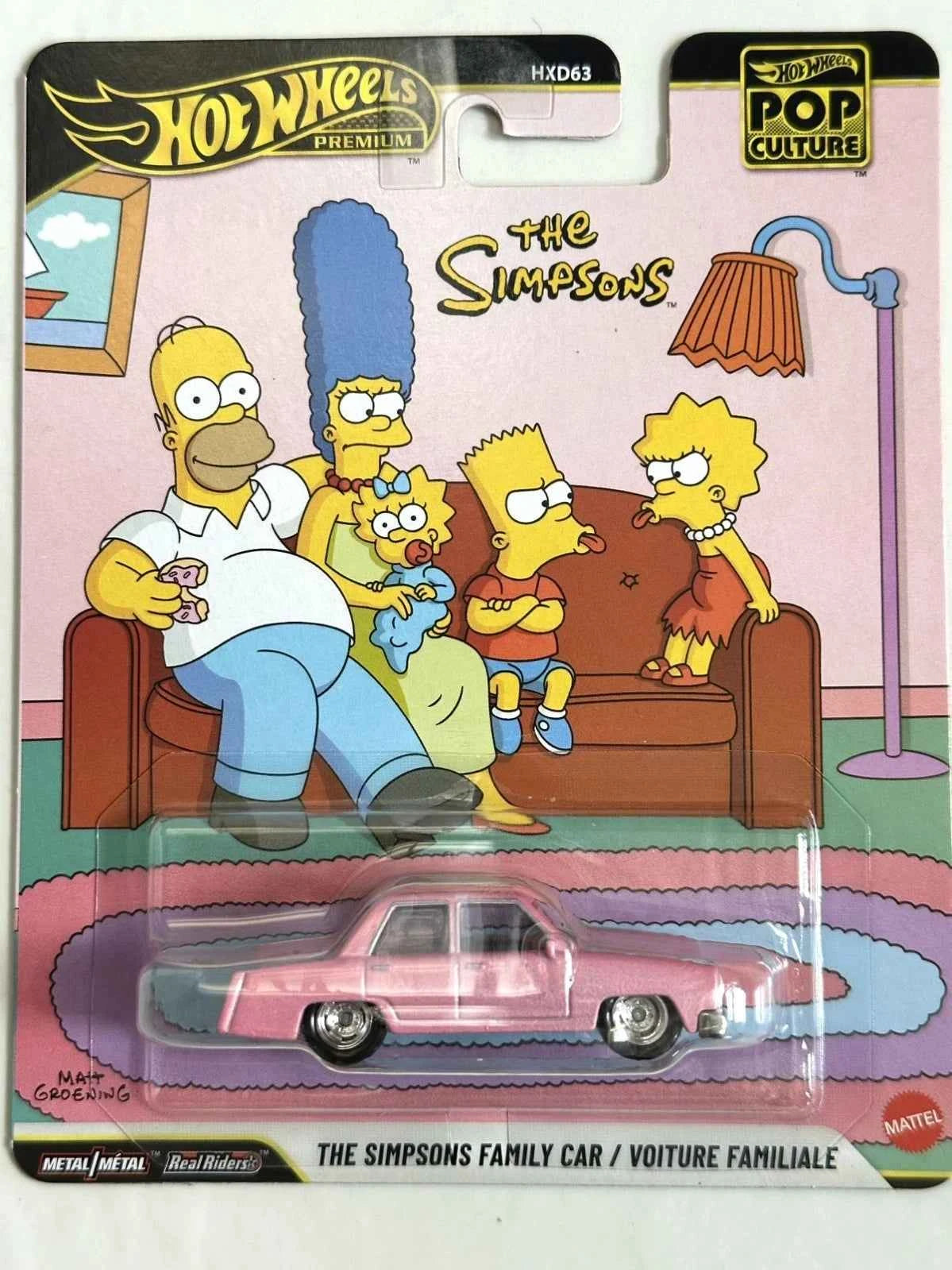 Hot Wheels Premium the Simpsons Pop Culture Family Car