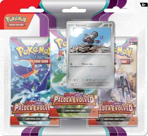 Paldea Evolved (Scarlet and Violet) 3 pack Blister Varoom